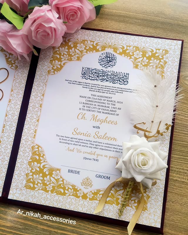 Nikkah Nama Booklet File