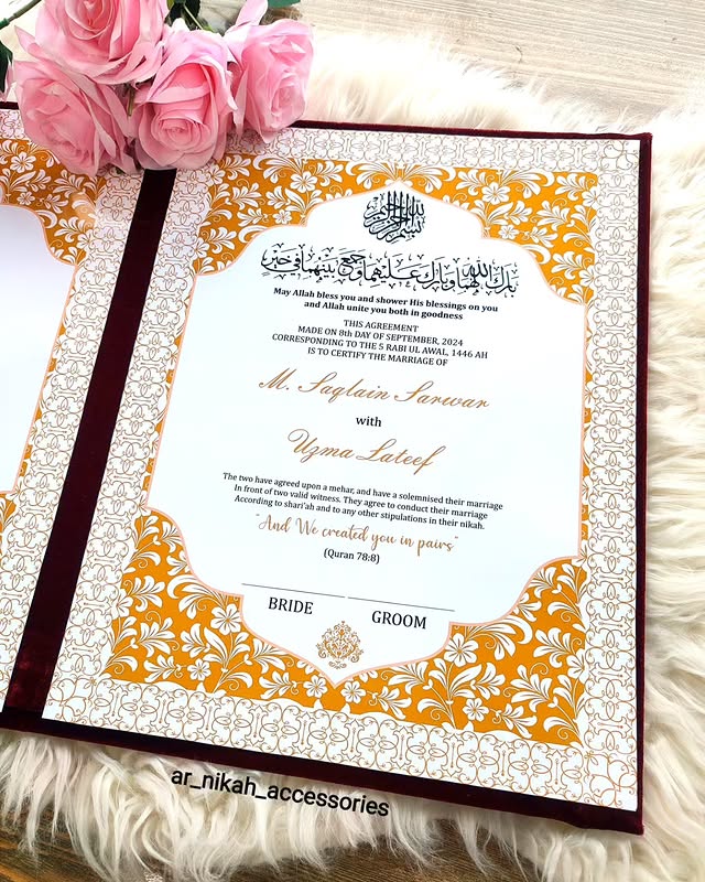 Nikkah Nama Booklet File