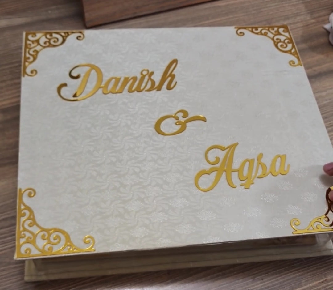Nikkah Nama Booklet File and Box