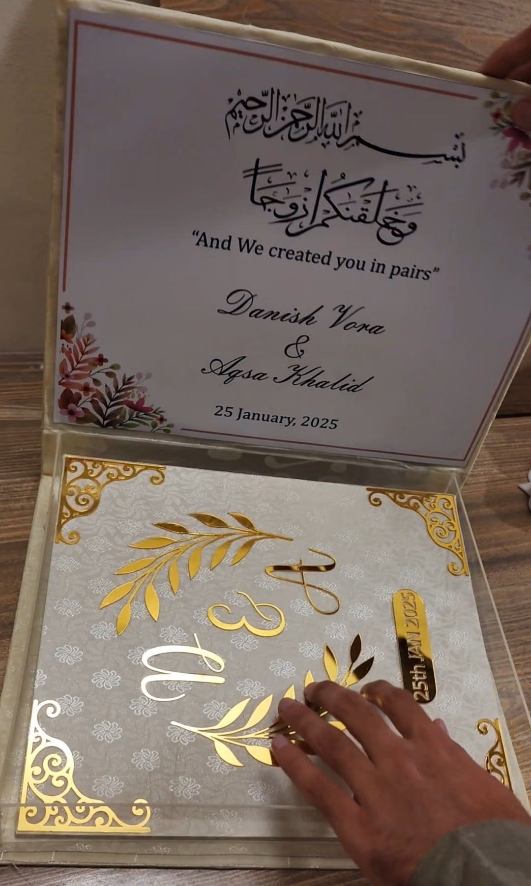 Nikkah Nama Booklet File and Box
