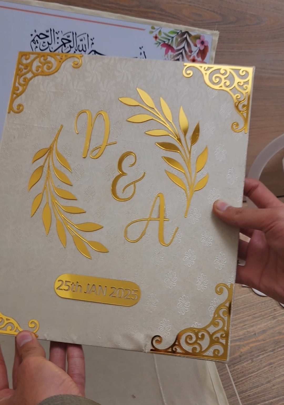 Nikkah Nama Booklet File and Box