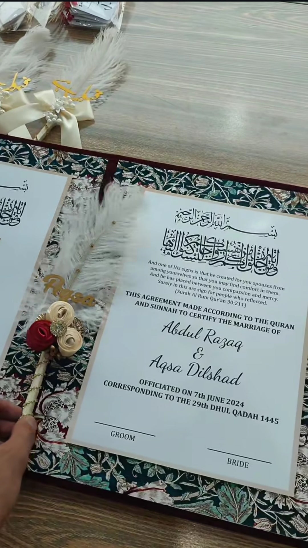 Nikkah Nama Booklet File