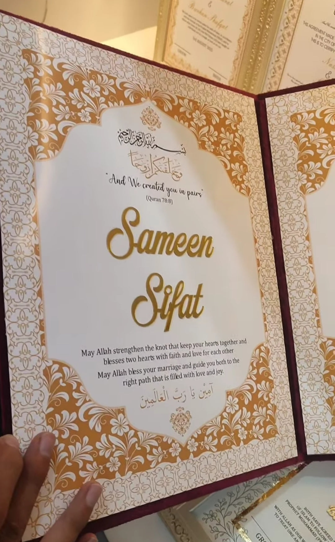 Nikah Booklet File