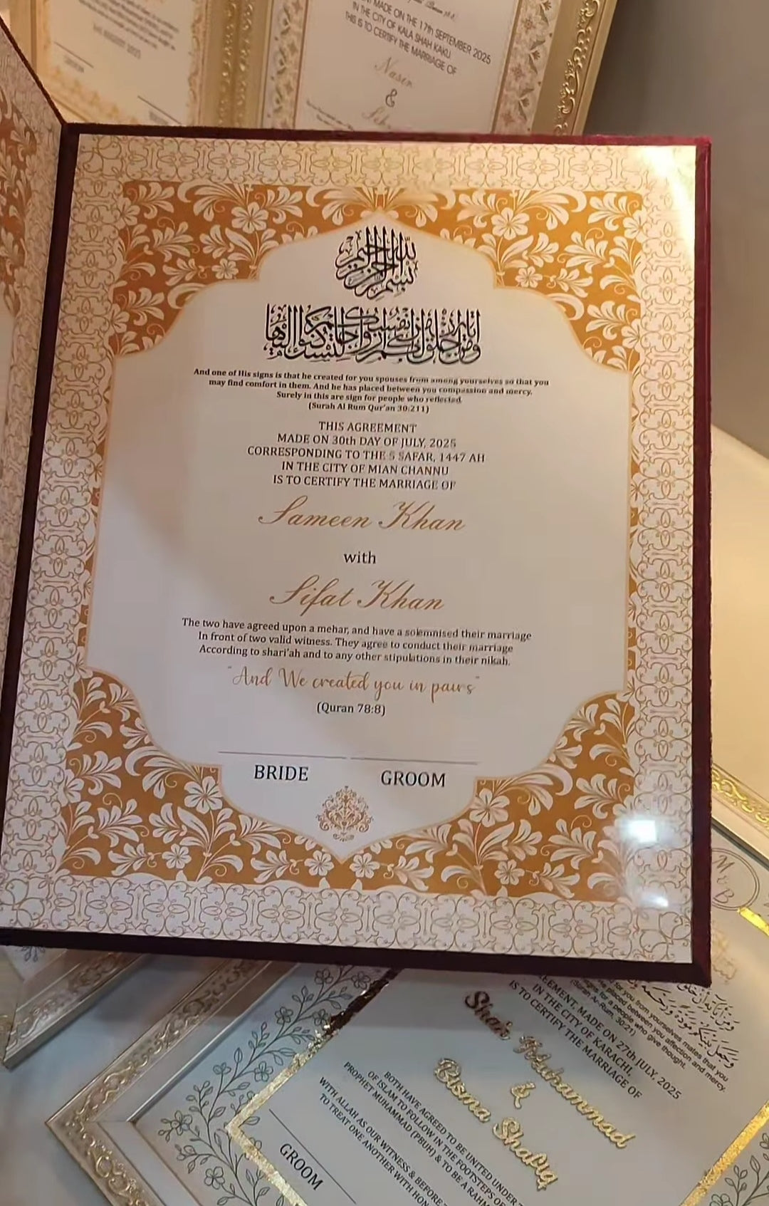 Nikah Booklet File