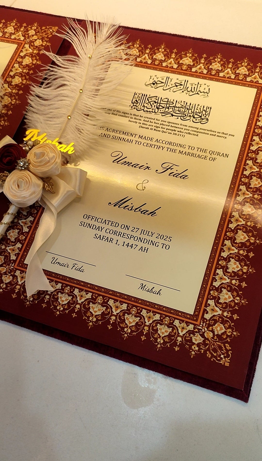 Nikah Booklet
